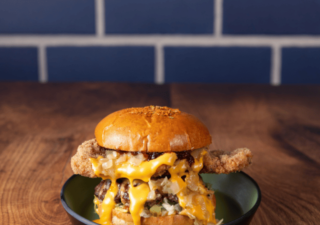 G.O.A.T burger at Clubhouse 5 G.O.A.T burger at Clubhouse 5
